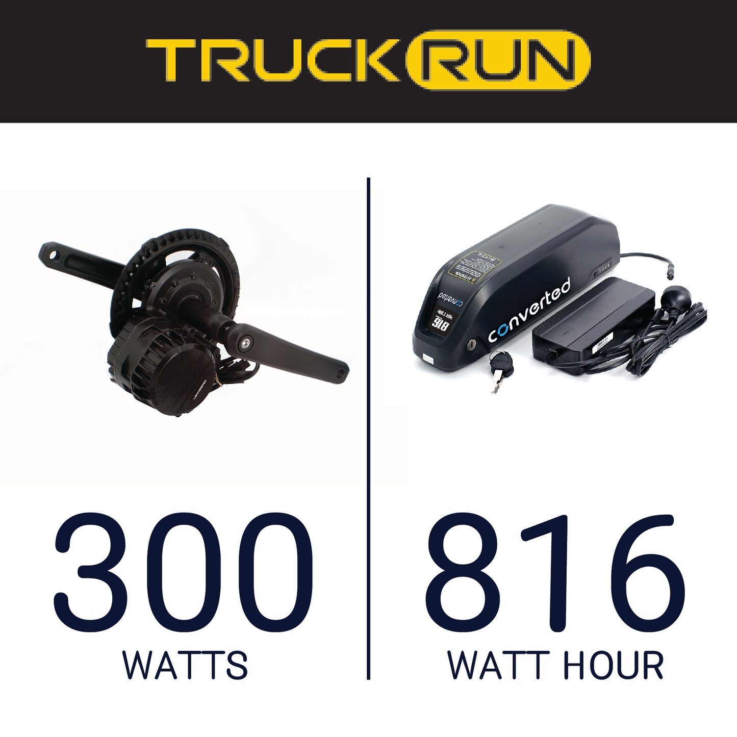 Truck Run 300W, 816Wh Conversion Kit