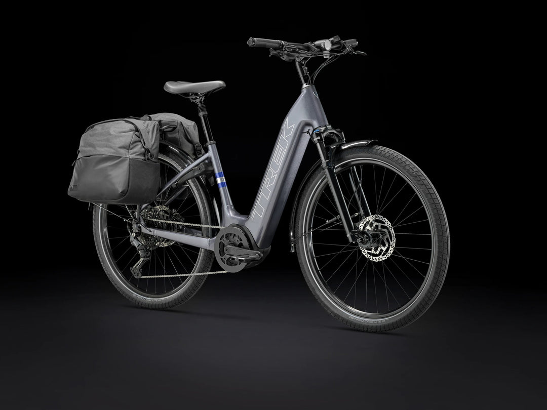 Trek Verve+ 4S Lowstep (2025) Galactic Grey – Electric Bikes Plus NZ